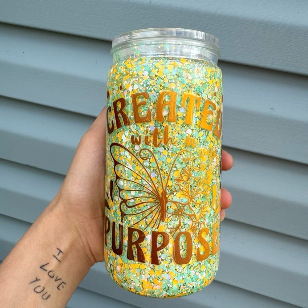 snowglobe cup (acrylic)